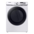 7.5 cu. ft. White Gas Dryer with Steam Sanitize+