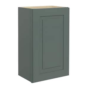 Greenwich Aspen Green 30 in. H x 18 in. W x 12 in. D Plywood Laundry Room Wall Cabinet with 2-Shelf