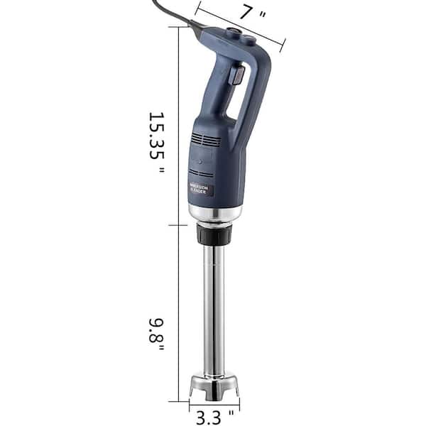 VEVOR 9.8 in. Blue Commercial Immersion Blender 350-Watt Power Hand Held  Mixer with Removable Shaft Electric Stick Blender SCJBQBS350W25CM01V1 - The  Home Depot