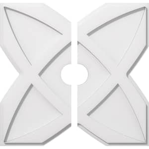 1 in. P X 7 in. C X 20 in. OD X 3 in. ID Titus Architectural Grade PVC Contemporary Ceiling Medallion, Two Piece