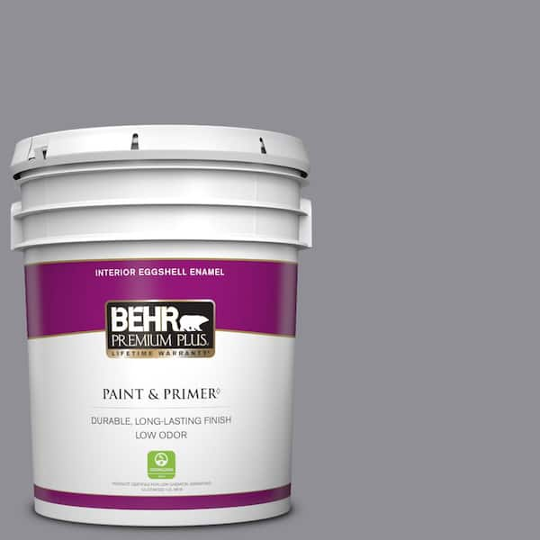 BEHR PREMIUM PLUS 5 gal. #ECC-23-2 Heather Field Eggshell Enamel Low Odor Interior Paint & Primer