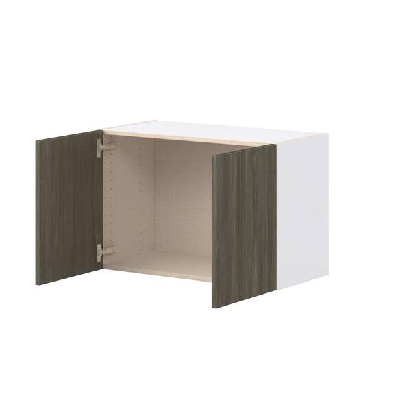 J COLLECTION Timberline 30 in. W x 14 in. D x 20 in. H Slab Walnut