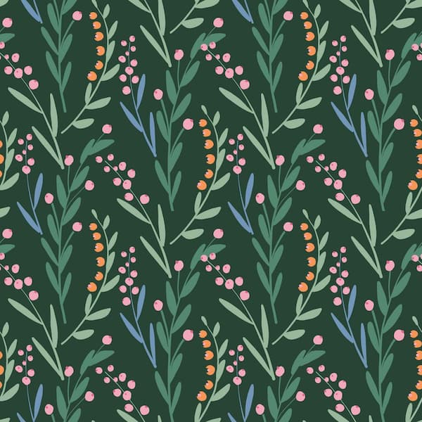 RoomMates 30.75 sq.ft. Budding Branches Peel and Stick Wallpaper