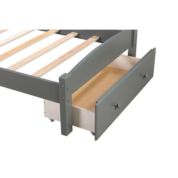 White Platform Twin Bed Frame With, Espevär Slatted Mattress Base For Bed Frame