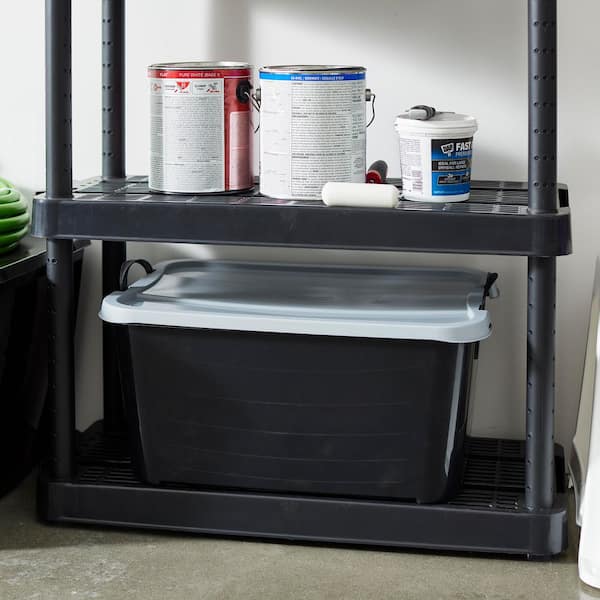 Life Story Locking Stackable Closet and Storage Box 55 Qt