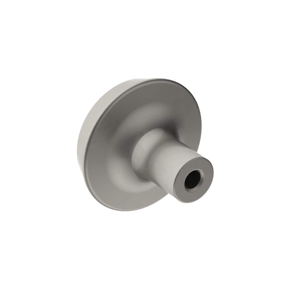 Satin Nickel Round Modern Cabinet Knob with Mounting Hardware