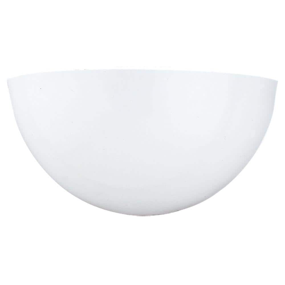 Neva 11 in. 1-Light White Transitional ADA Compliant Wall Sconce Vanity Lig