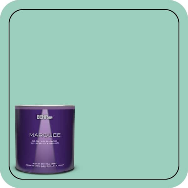 BEHR MARQUEE 1 qt. Home Decorators Collection #HDC-SM14-6 Thermal Aqua Eggshell Enamel Interior Paint & Primer