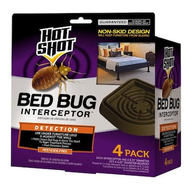 Bed Bug Glue Traps – 12 Pack | Sticky Pest Control Trap and Bed Bug Killer | Adhesive Crawling Insect Interceptors, Trap, Monitor, and Detector for