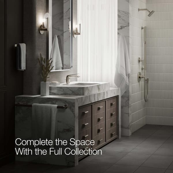 KOHLER Avid Single-Handle Single Hole 0.5 GPM Bathroom Faucet in Vibrant Brushed Nickel