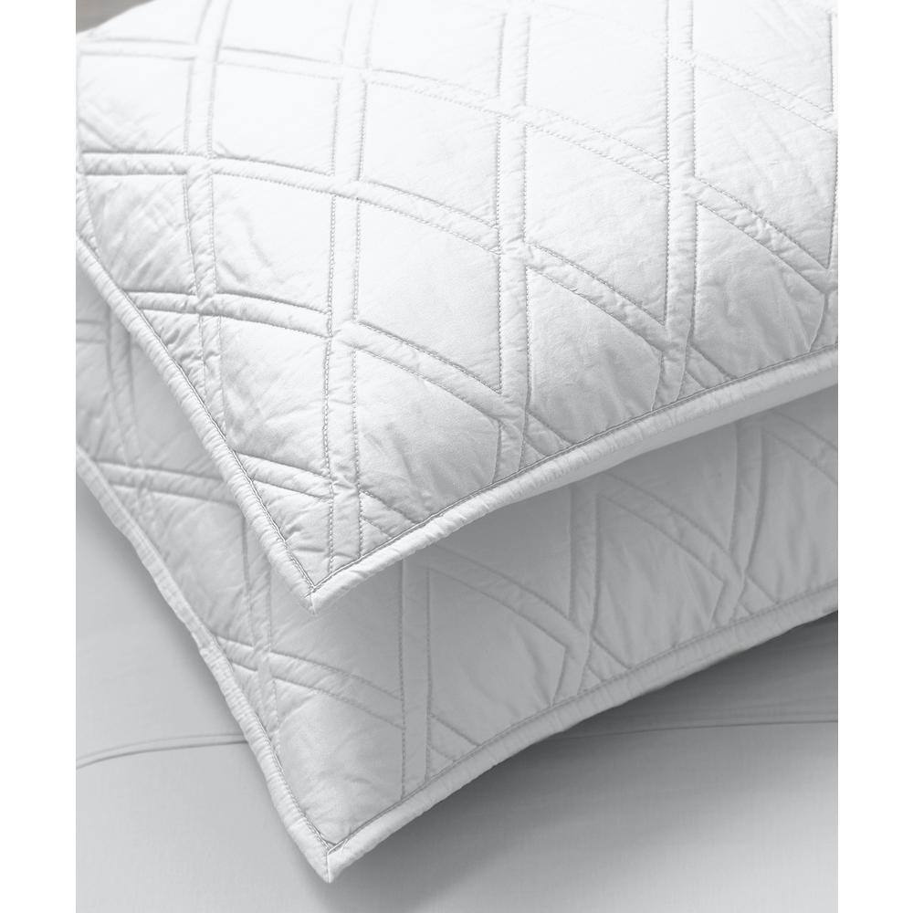 White Cotton Full Traditional Quilt Set