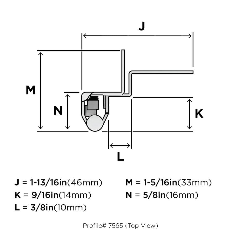 Polished Chrome 3/8 Inch Inset Self-Closing Cabinet Hinge