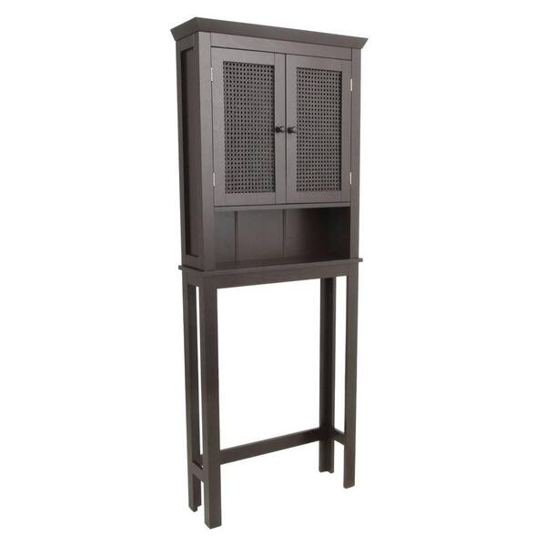 Elegant Home Fashions Savannah 26 in. Space Saver in Espresso-DISCONTINUED