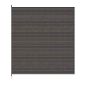 UltraEasy Hybrid Enclosures 6 ft. x 6 ft. Argentinian Silver Gray Composite Horizontal Fence Panel Kit with Black Frame