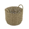 Zentique Rectangular Handmade Wicker Seagrass Woven Over Metal Small Baskets  with Handles ZENGN-B25 S - The Home Depot