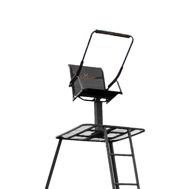 Tripod Hunting Ladderstand with Swiveling Seat