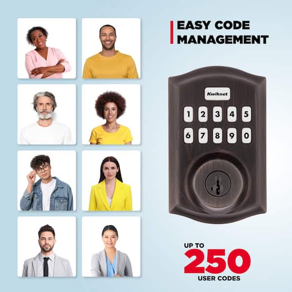 Kwikset HomeConnect 620 Venetian Bronze Traditional Z-Wave Long