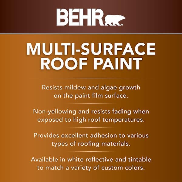 5 gal. #RP-20D Bark Brown Flat Multi-Surface Exterior Roof Paint