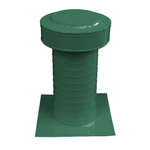 Keepa Vent 6 in. Dia Aluminum Roof Vent for Flat Roofs in Green