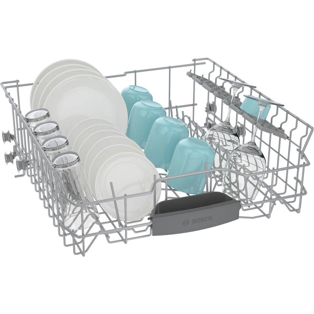 24" Black Built-In Dishwasher with Hybrid Tub