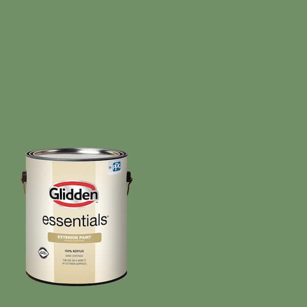 Glidden Essentials 1 gal. PPG1130-6 Moss Ring Semi-Gloss Exterior Paint