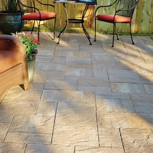 Panorama Demi 3-pc 7.75 in. x 7.75 in. x 2.25 in. Antique Pewter Concrete Paver (240 Pcs. / 103 Sq. ft. / Pallet)