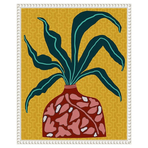 Amanti Art Snappy Botanical III by Regina Moore 16 in. W x 20 in. H. Canvas Wall Art Print Framed in White