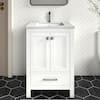 HOMEVY STUDIO Anneliese 24 in. W x 21 in. D x 35 in. H Single Sink ...