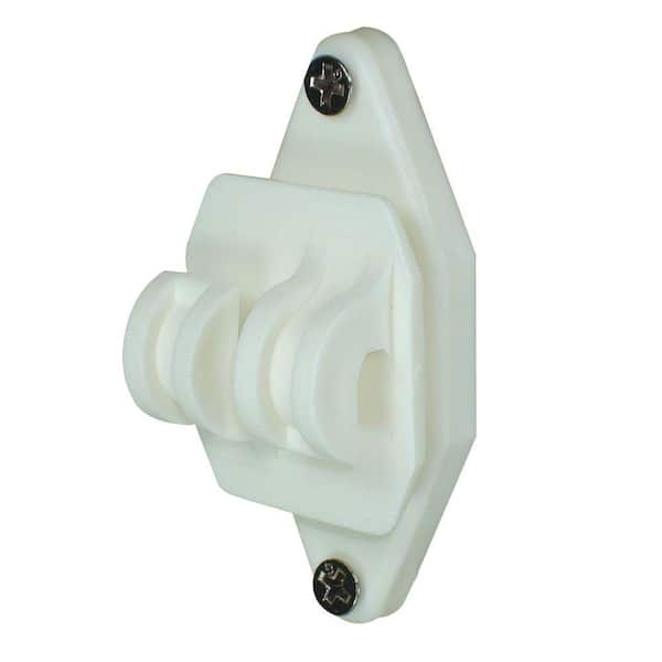 Field Guardian Wood Post Nail-On Insulator for Hi-Tensile - White