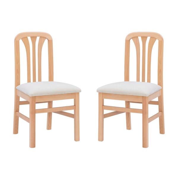 Linon Home Decor Everette Natural Gray Dining Chair (2pk) THDAC04230