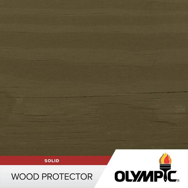 Olympic 1 gal. Bayberry Exterior Solid Wood Protector Stain Plus