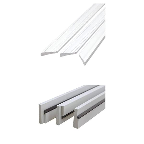 WM376 White Prefinished Door Casing Set with Exterior Door Jamb Kit Bundle