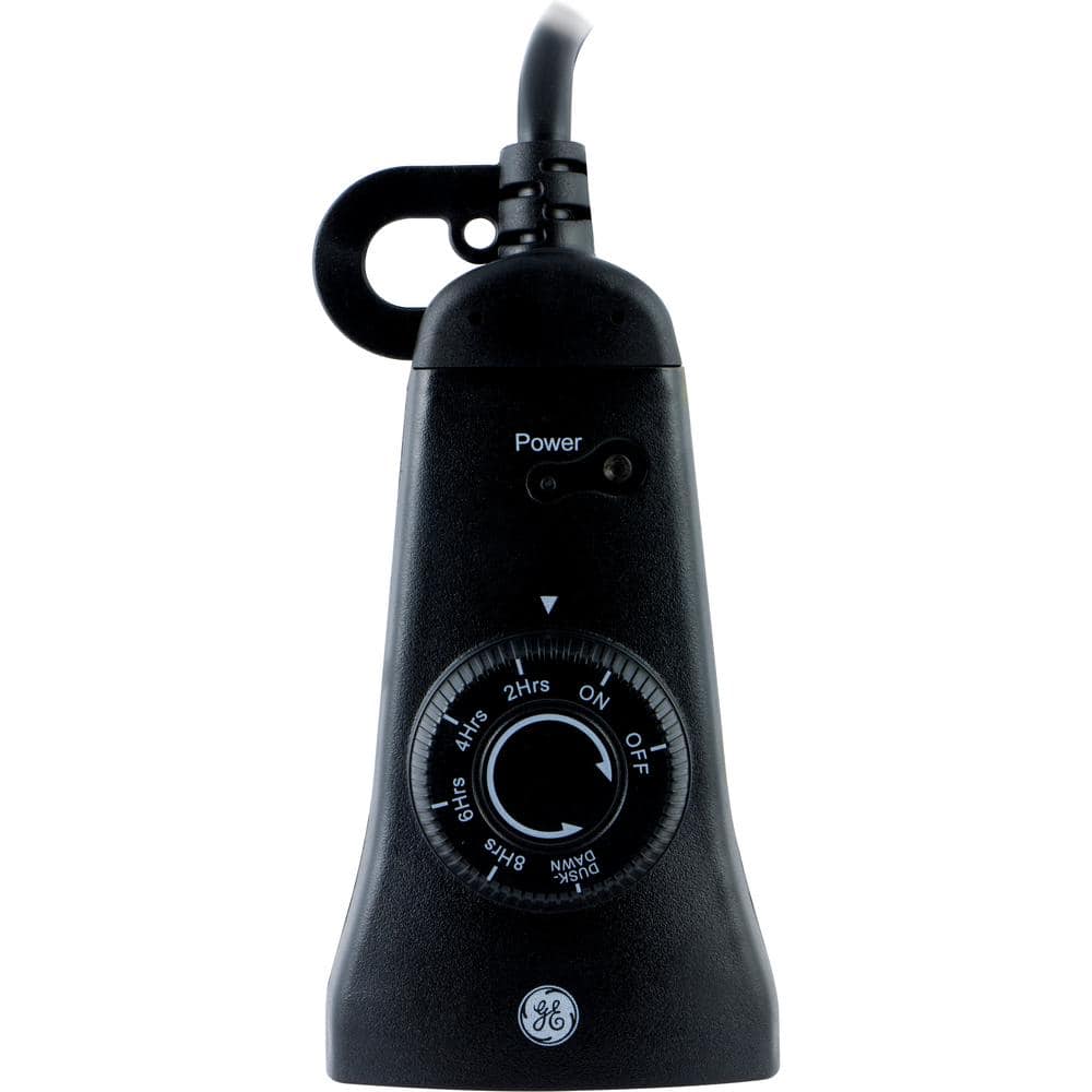 GE 15 Amp Plug-In Dual-Outlet Light-Sensing Timer 15112 - The Home Depot, image size:1000x1000