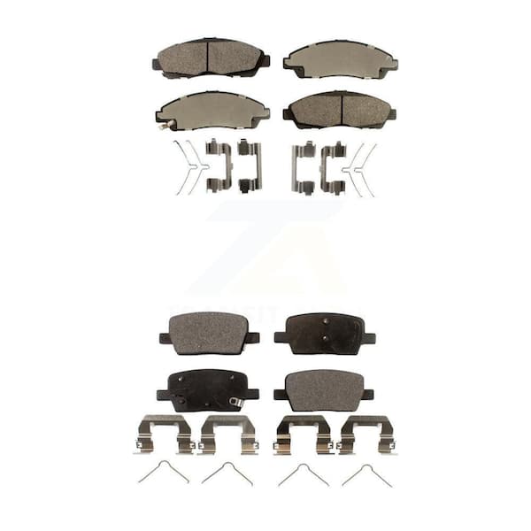 TEC Front Rear Ceramic Brake Pad Kit For Chevrolet GMC Acadia Traverse Cadillac XT5 Buick XT6 KTC-100317