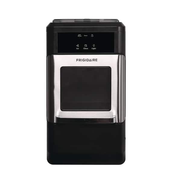 44 lbs. Freestanding Crunchy Nugget Ice Maker in Stainless Steel and Black