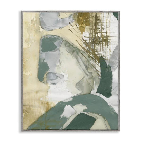Stupell Industries Dynamic Chaotic Abstract by Vanna Lam Gray Framed Abstract Giclee Art Print 20 in. x 16 in.