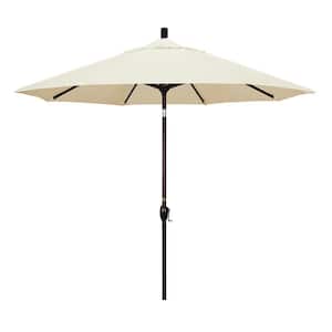 9 ft. Aluminum Push Tilt Patio Umbrella in Canvas Pacifica