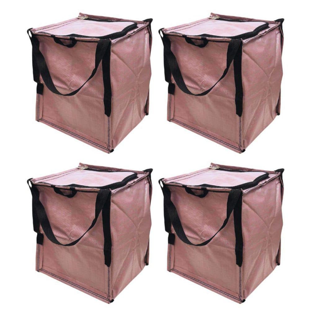 22 Gal. Heavy Duty Zipper Top Tote Storage Bag, Mauve 4-pack price history on PriceWatchPro