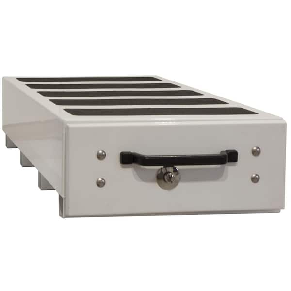 Buyers Products Company 12 in. x 24 in. x 40 in. White Smooth Aluminum Slide Out Truck Bed Box