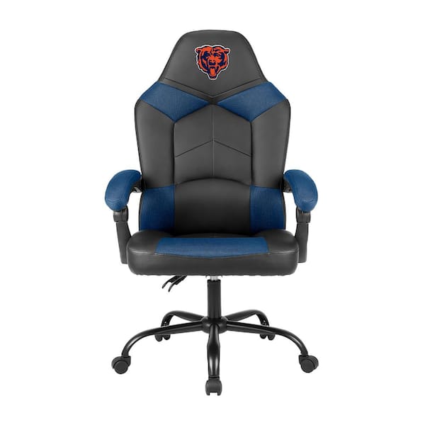 IMPERIAL Chicago Bears Black Polyurethane Oversized Office Chair with Reclining Back