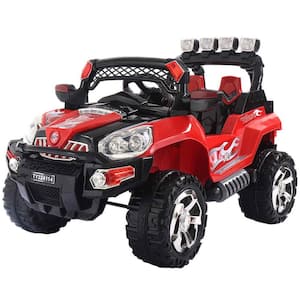 11 in. SU-Volt Kid Ride On Toy Car Off-Road Vehicle 12-Volt Electric ATV with MP3 RC Remote Control LED Red