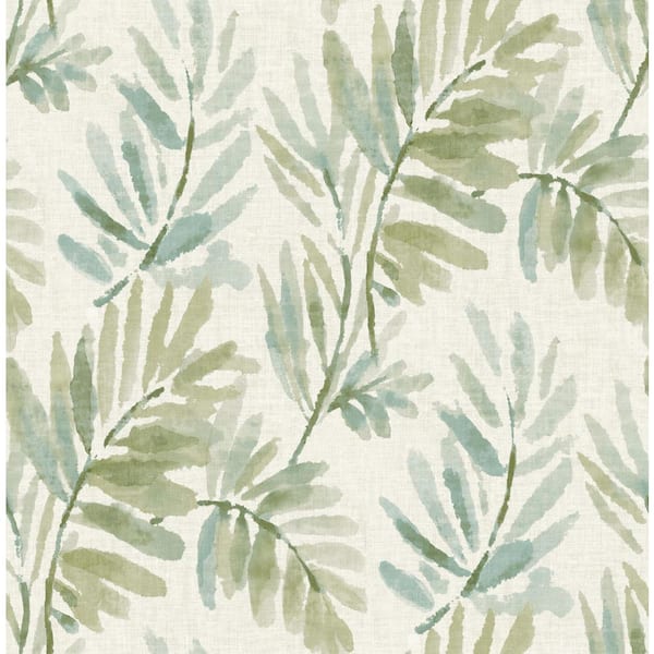Serenade Sea Green Ferns Wallpaper