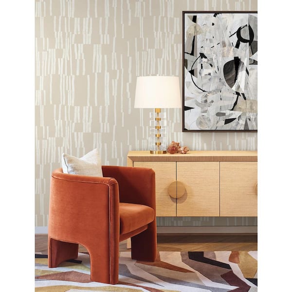 Koso Linen Beige Premium Peel and Stick Wallpaper
