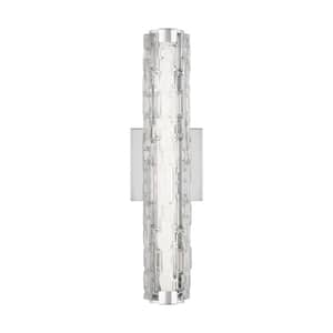 Cutler 15-Watt Chrome Integrated LED Sconce