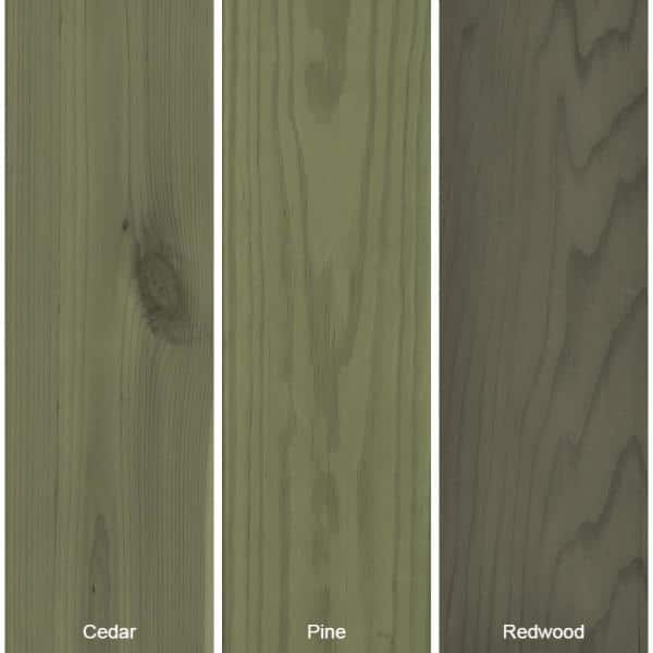 BEHR Premium 8 oz. #ST-126 Woodland Green Semi-Transparent Waterproofing Exterior Wood Stain and Sealer Sample
