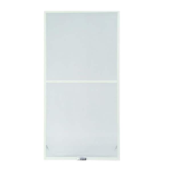 27-7/8 in. x 62-27/32 in. 200 and 400 Series White Aluminum Double-Hung Window Screen