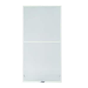 27-7/8 in. x 62-27/32 in. 200 and 400 Series White Aluminum Double-Hung Window Insect Screen
