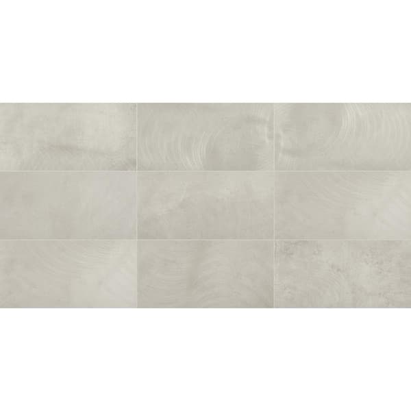 Daltile Vickery Light Gray 12 in. x 24 in. Color Body Porcelain Floor and Wall Tile (15.12 sq. ft. / case)