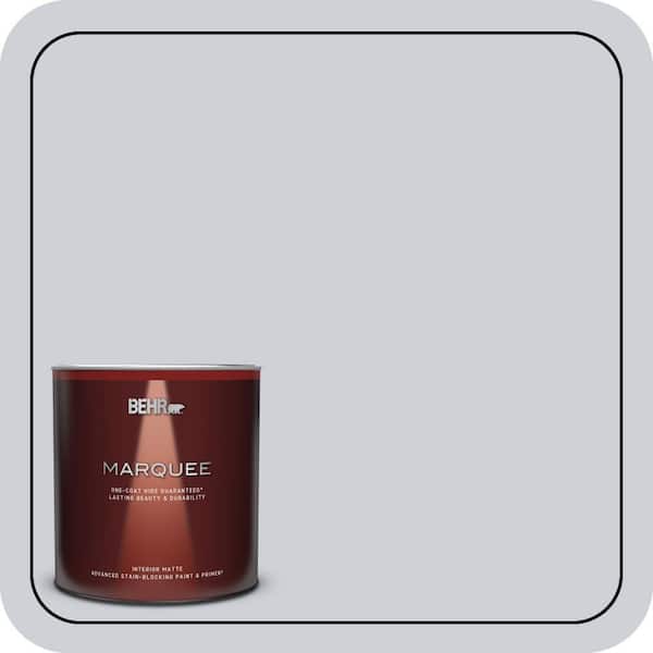 BEHR MARQUEE 1 Qt. #MQ3-61 Moonlit Snow One-Coat Hide Matte Interior Paint & Primer