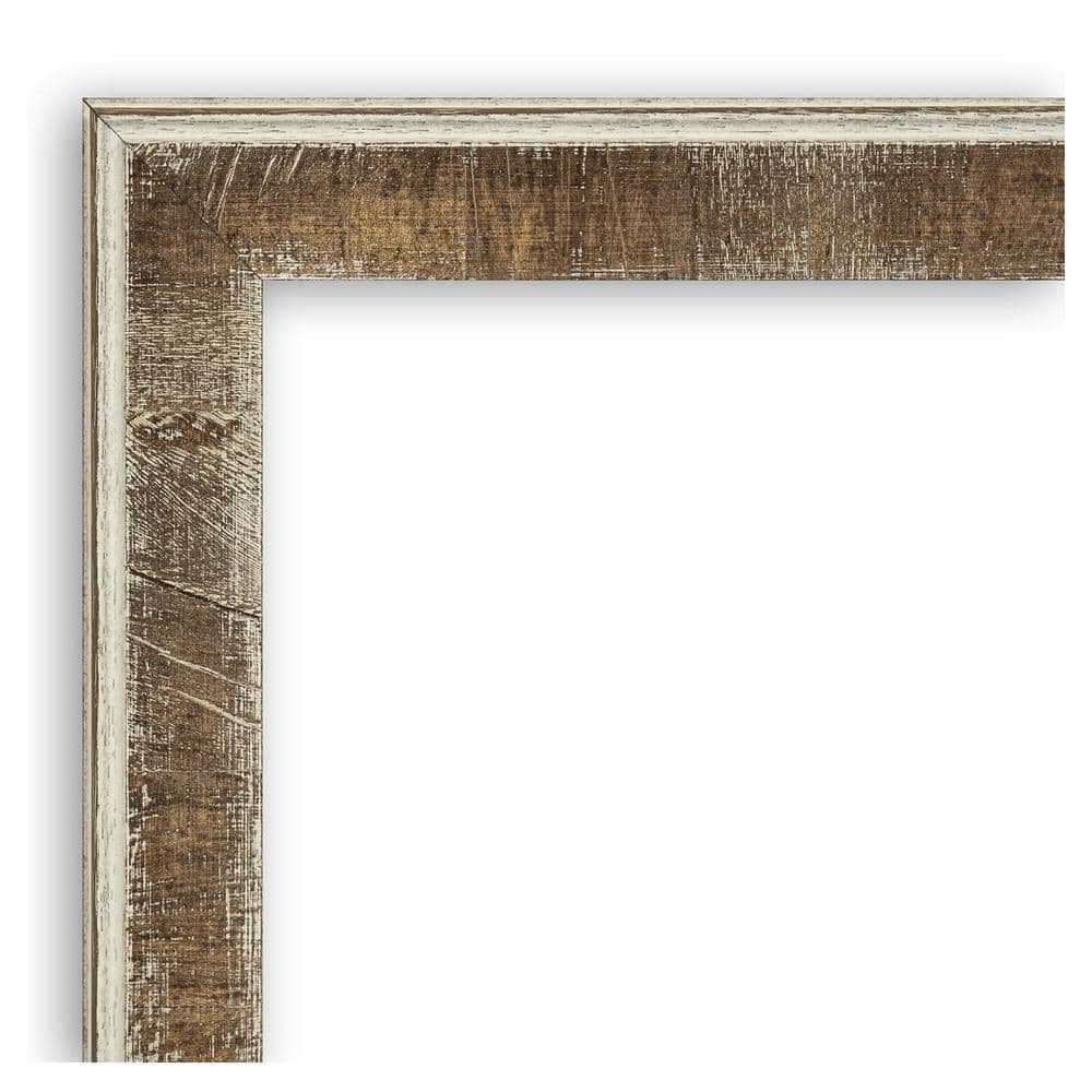 Farmhouse Brown and Grey Wood Framed Magnetic Memo Board